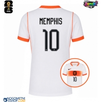 Ženski Nogometni dresi Nizozemska Memphis Depay #10 Gostujoči SP 2026 Kratek Rokav
